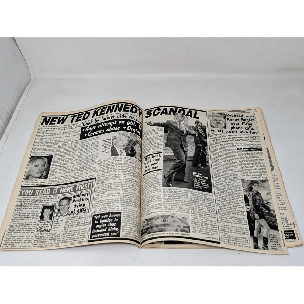 National Enquirer 1992 Princess Diana Prince Charles Oprah Ted Kennedy VTG‎ 90s